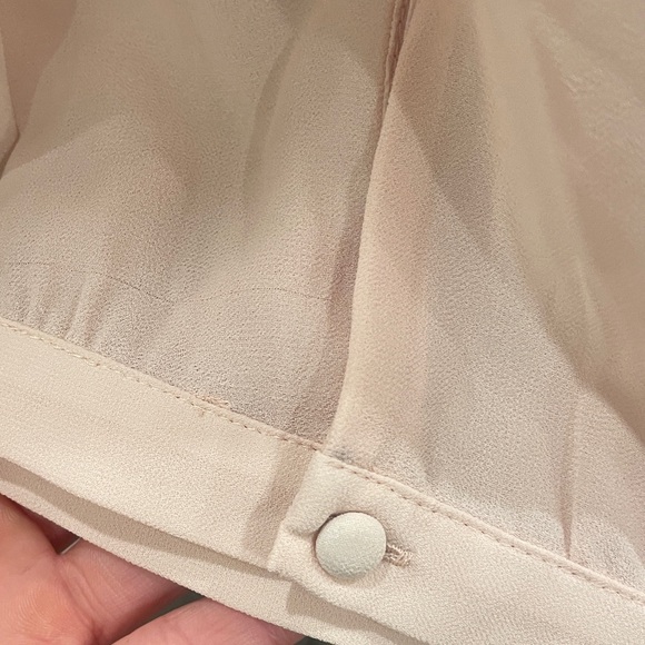 LOFT Light Pink Sheer Blouse - Picture 4 of 4
